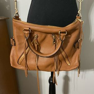 Rebecca Minkoff large Moto satchel almond nwt